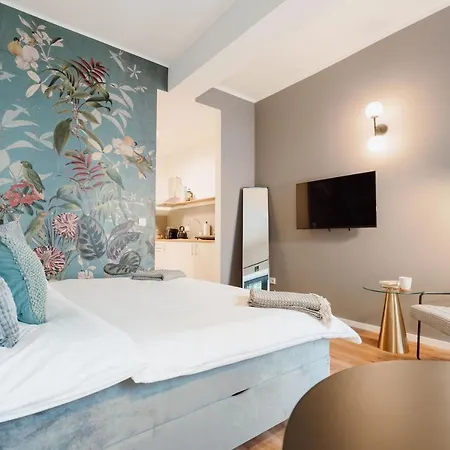 Apartment City-studio Im Innenhof Mit Boxspring-bett Und Community-raum
