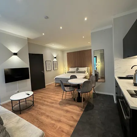 City-studio Im Innenhof Mit Boxspring-bett Und Community-raum Münster