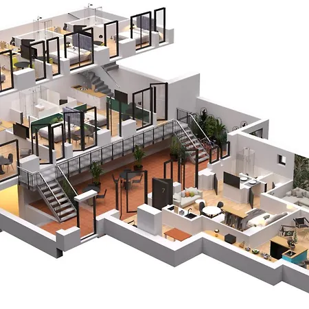 City-studio Im Innenhof Mit Boxspring-bett Und Community-raum Lägenhet Munster (North Rhine-Westphalia)