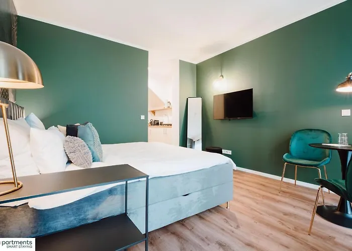 City-studio Im Innenhof Mit Boxspring-bett Und Community-raum ミュンスター