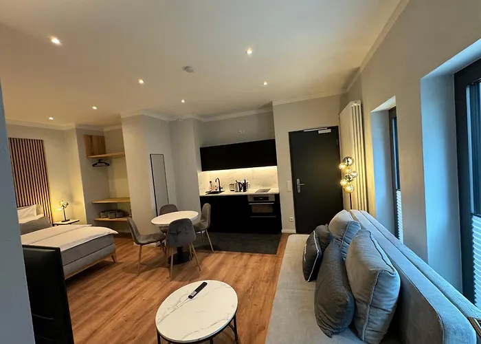 City-studio Im Innenhof Mit Boxspring-bett Und Community-raum * ミュンスター