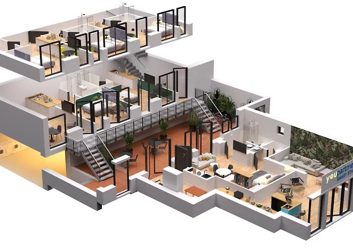 City-studio Im Innenhof Mit Boxspring-bett Und Community-raum アパート ミュンスター